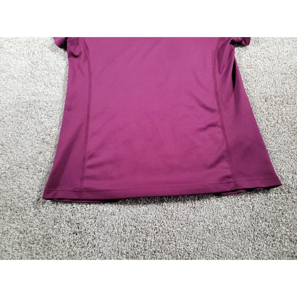 Nike Shirt Womens Medium Purple Running Reflective Swoosh Workout Lightweight